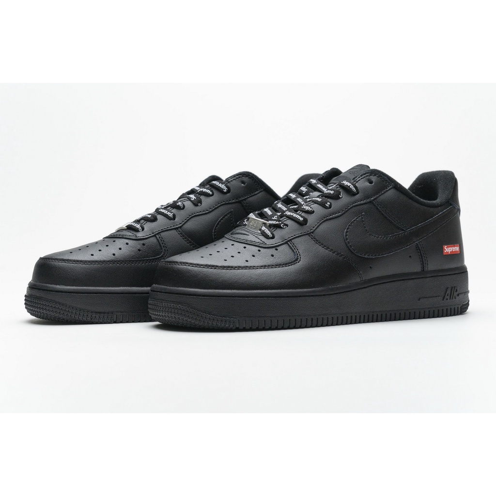 Nike air force supreme hot sale black