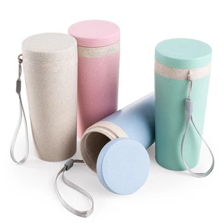 Copo Fibra De Bambu 350 ML Com Tampa Ecológico