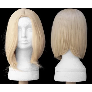 Peruca Sem Franja Loiro Claro Curta Long Bob - Pronta Entrega!!