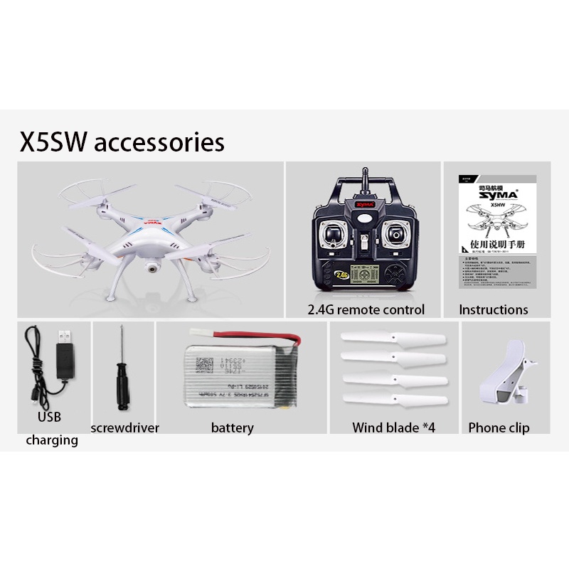 Syma x5sw sale drone manual