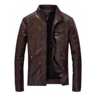 Jaqueta De Couro Masculina Inverno