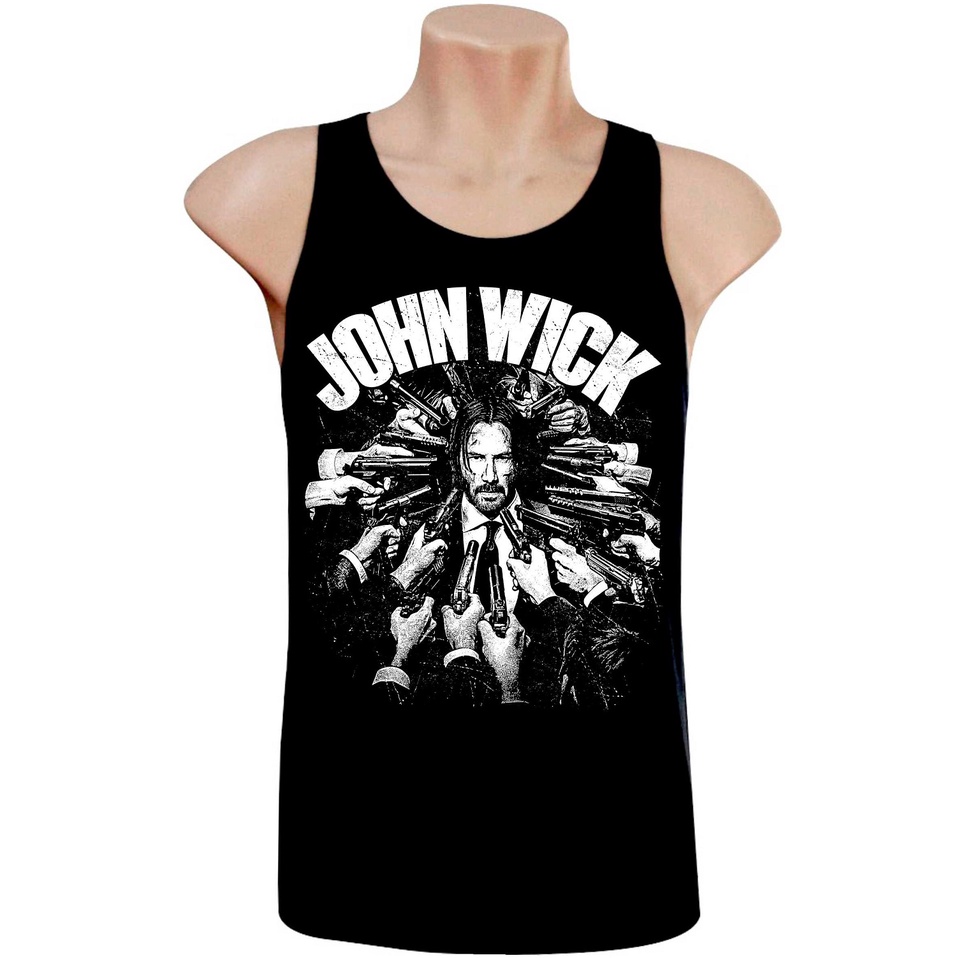 Regata Masculina John Wick Filme Keanu Camiseta Shopee Brasil