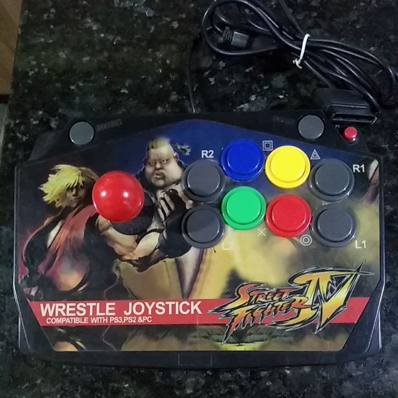 Stick Arcade Joystick – Compatible PS1, PS2, PS3 Et PC (Connectivité PS/2)