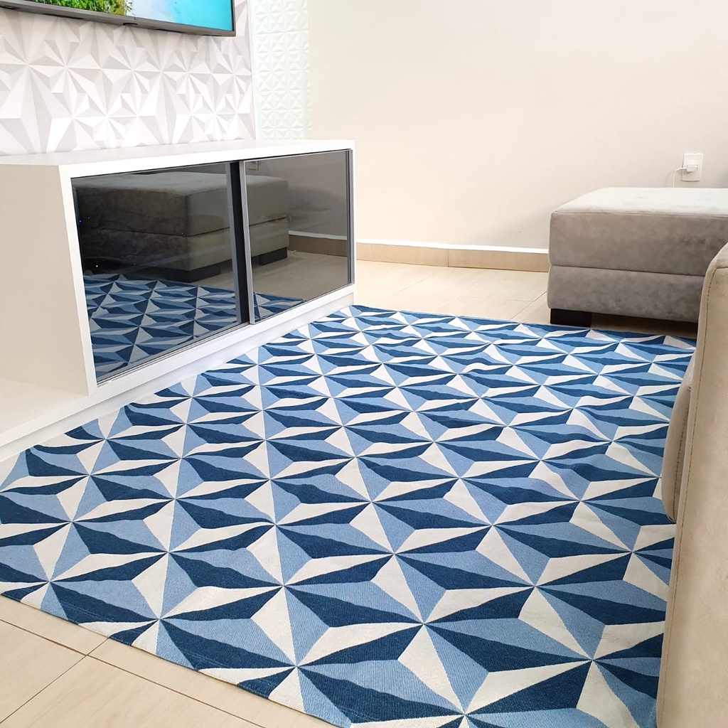 Tapete Sala Quarto 250x150 Facil De Limpar Antiderrapante | Shopee Brasil