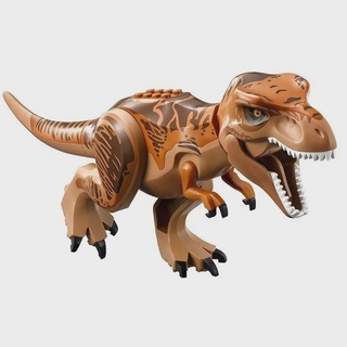 Dinossauro Tiranossauro Rex Jogo Dino Morde Dedo Jurassic Cor Marrom