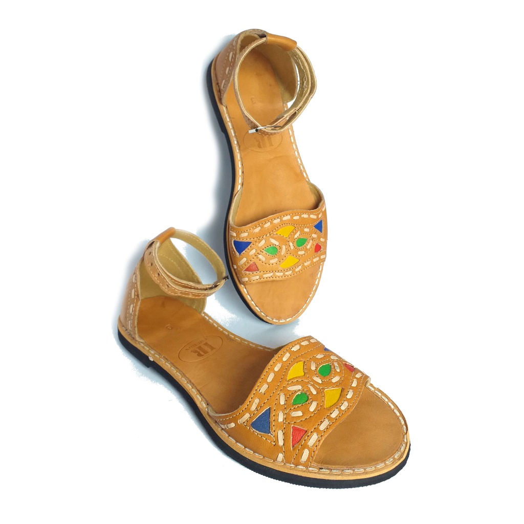 Sandalias de couro maria hot sale bonita