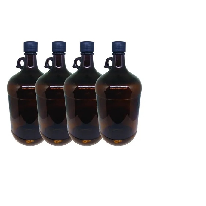 Kit C/4 Growler Cerveja Artesanal 4lt Garrafa Garrafão Vidro | Shopee ...