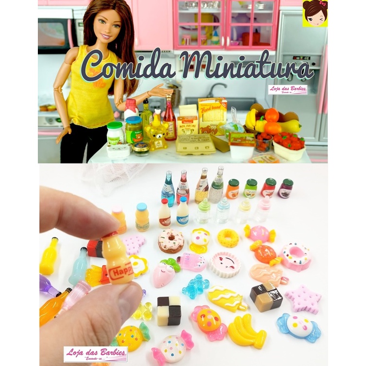 Boneca Barbie Figuras Roulette Miniatura Colecionavel 1 Unidade