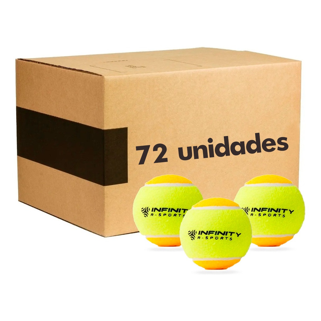 Bola de Beach Tennis Spin - Pack com 06 Tubos - Amarelo