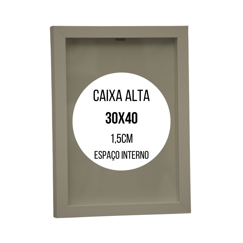 Quadro Frase Levanta Sacode a Poeira II - 40x40cm - Moldura Caixa Branco