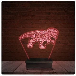 Abajur Luminária Acrílico Led - T-REX Dinossauro 01