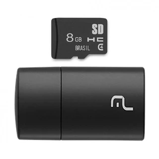 Pen Drive Leitor USB e Cartão de Memória 8GB Multilaser em Oferta na Shopee