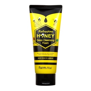 farmstay refreshing honey deep cleansing foam 180g