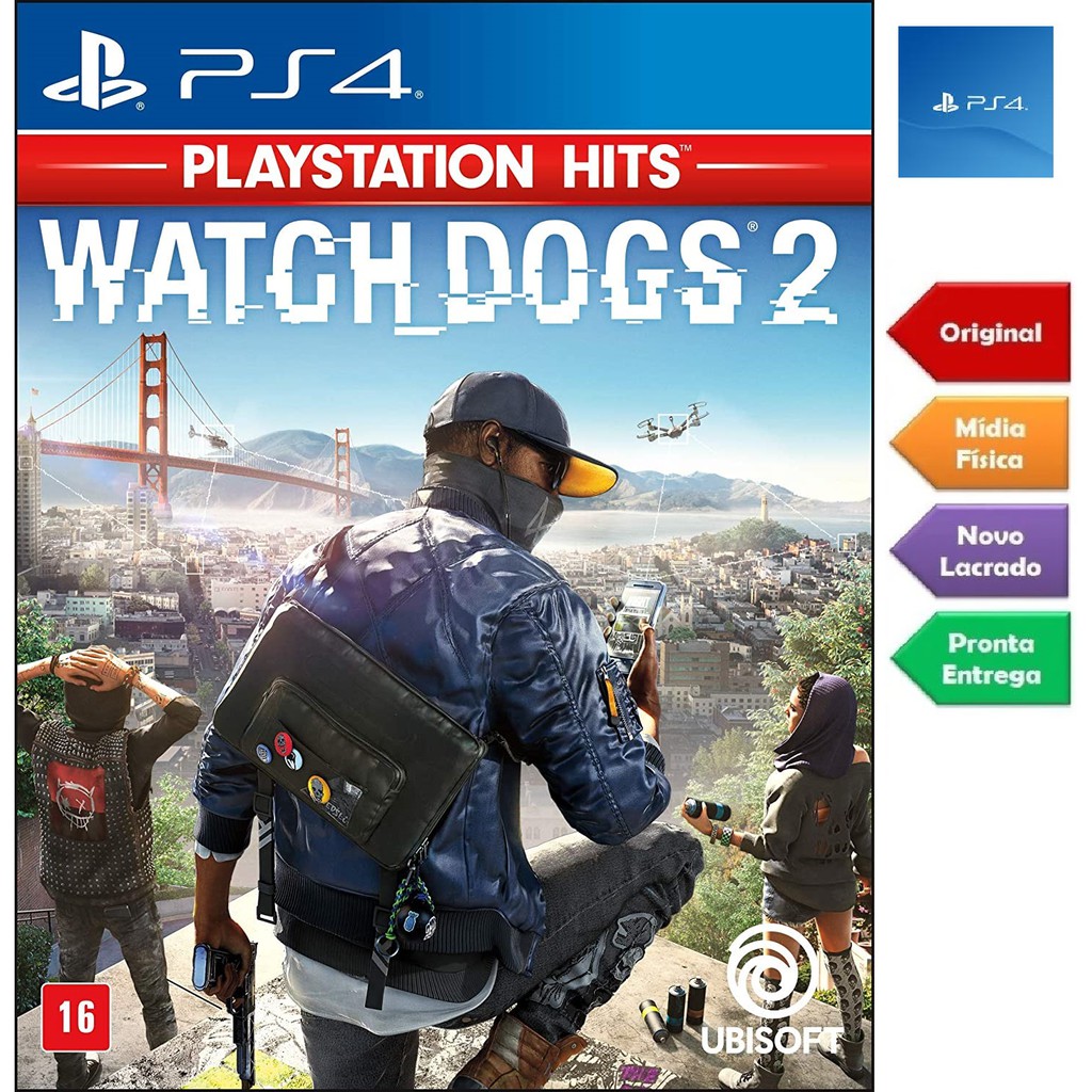 Jogo Watch Dogs 2 (Playstation Hits) - PS4 - Brasil Games