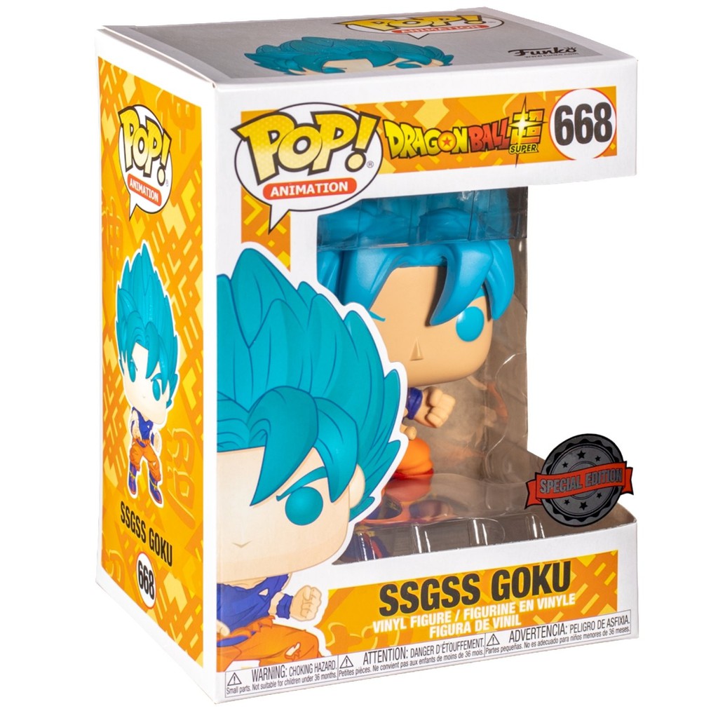 Pop! ssgss Goku Super Saiyajin Blue: Dragon Ball #668 Funko em Promoção na  Americanas