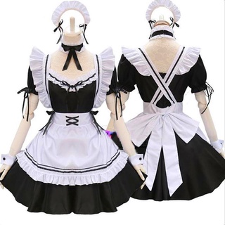 Compra online de Roupa de empregada masculina, roupa de cosplay fofa  japonesa lolita vestido anime roupa de empregada loli vestido preto roupa  de empregada lolita kawaii gótico