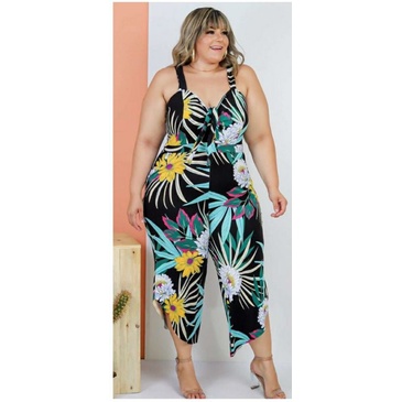 Macacao plus hot sale size pantacourt