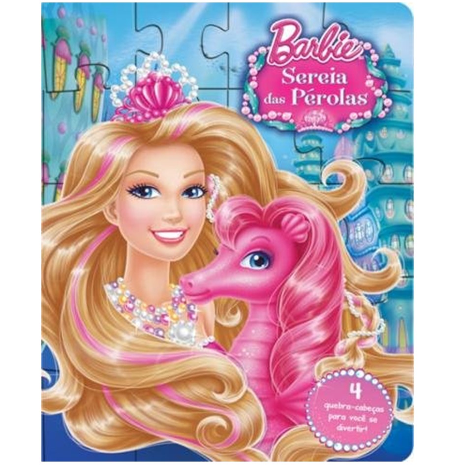 Quebra-Cabeça Barbie para Colorir Xalingo