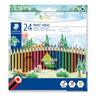 Lápis de Cor Escolar STAEDTLER Noris c/ 24 Cores