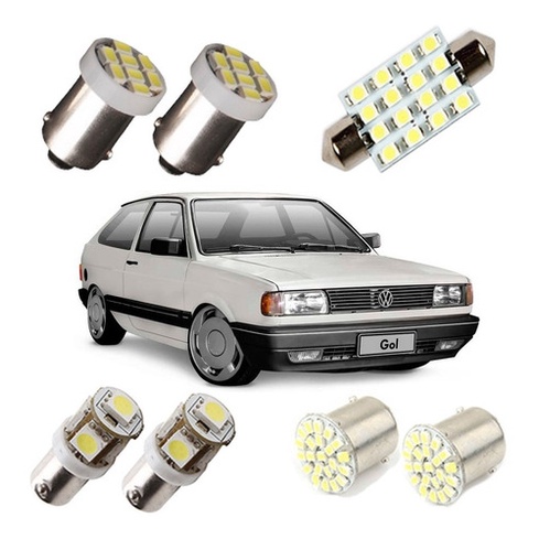 Kit Lampadas Led Gol Quadrado Luz Pingo Teto Ré