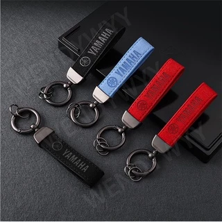 [Escolha De Valor] Porta-Chaves Para Carro Em Couro Genuíno Puro Fivela Cor Acessórios Presente Motocicleta Yamaha Honda Motorkeychain