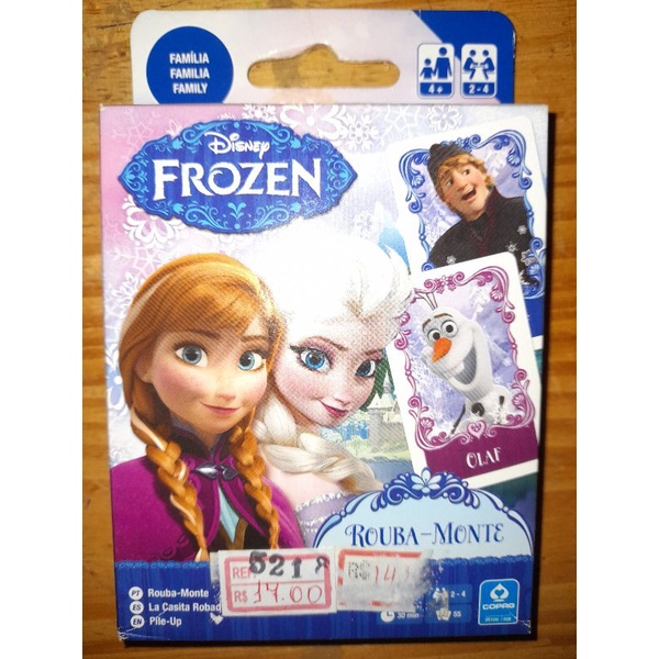 Jogo cartas uno jogo rouba monte frozen