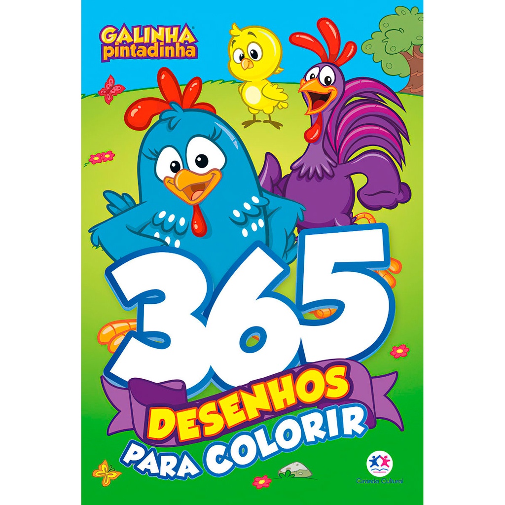 Kit 50 Desenhos Infantil Galinha Pintadinha Para Colorir Envio Imediato