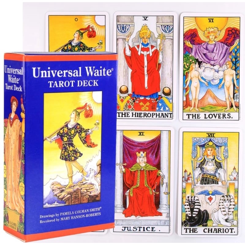 Universal Waite Tarot Deck Versão de Bolso Tarô Universal De Rider ...