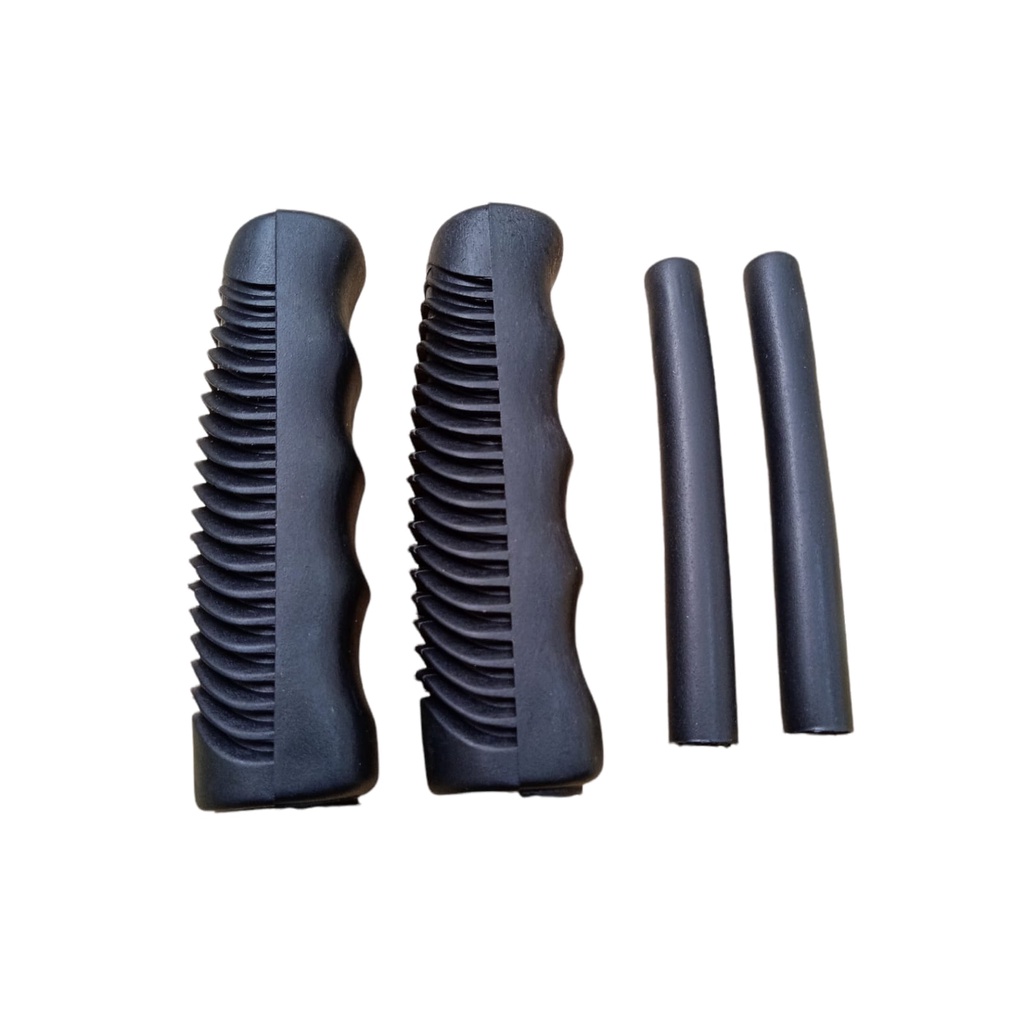 Par Manoplas Preto Para Bicicletas Monark Barra e Manopla do freio