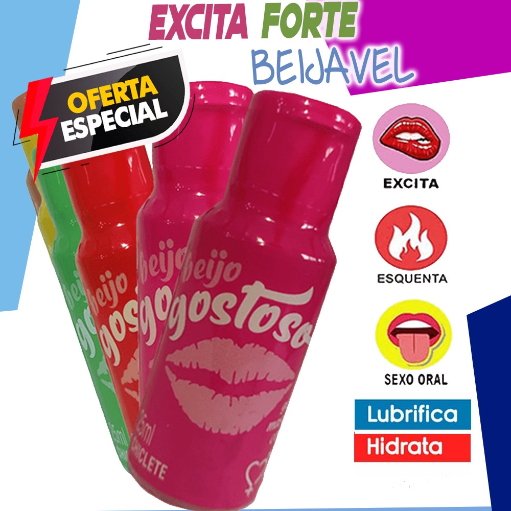 Beijo Gostoso Sexo Oral Gel Sex Shop Beijável Mais Prazer 25ml Toppgel Sexy Shop Produtos 