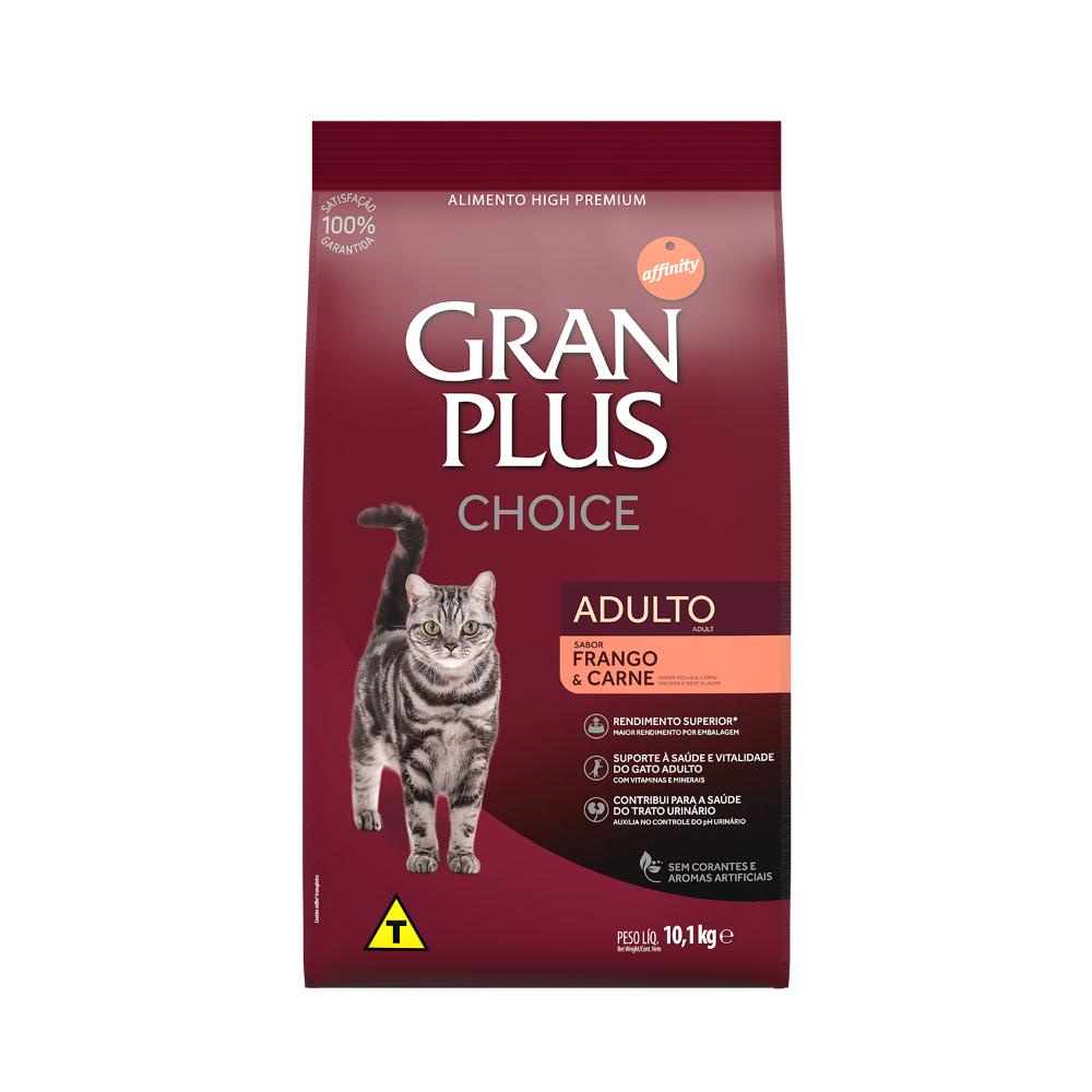 Racao Gran Plus Gatos Choice Frango E Carne 10,1kg