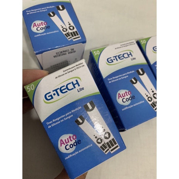 Tiras Reagentes G-Tech Lite - 1 CAIXA COM 50 TIRAS