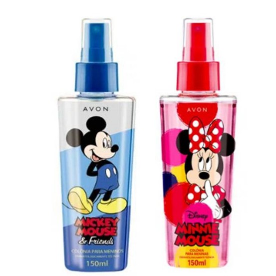 Colônia Infantil Disney Mickey Minnie Mouse Principe E Princesa Friends 150ml Avon Shopee