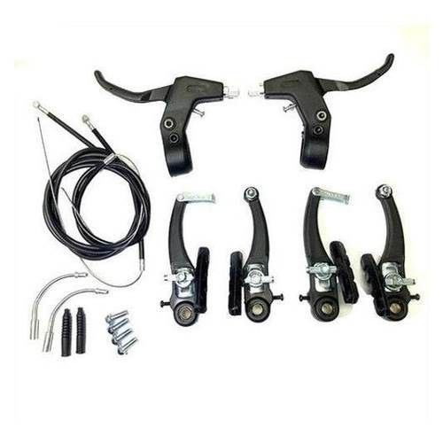 Jogo De Freio Bicicleta V-brake Nylon kit completo dianteiro e traseiro ...