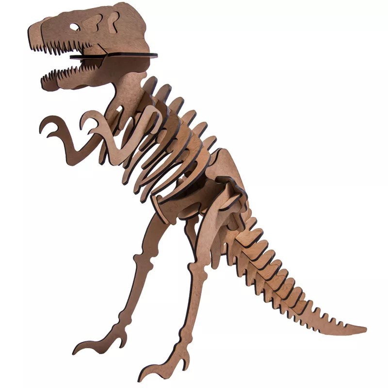 Quebra cabeça Puzzle Dinossauro com 30 peças em MDF - 965 - Pais e