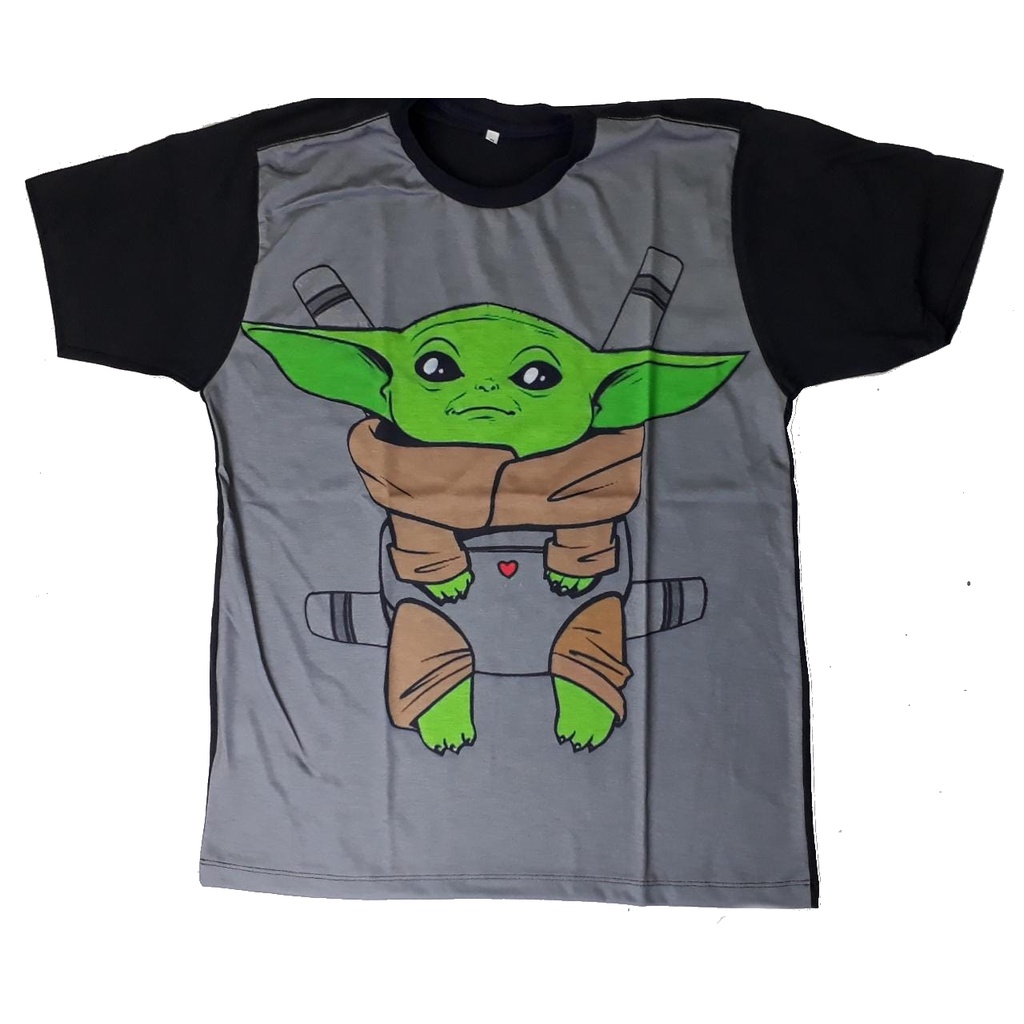Disney Chic Fashion Cute Mandalorian Baby Yoda Camiseta De Impresión De