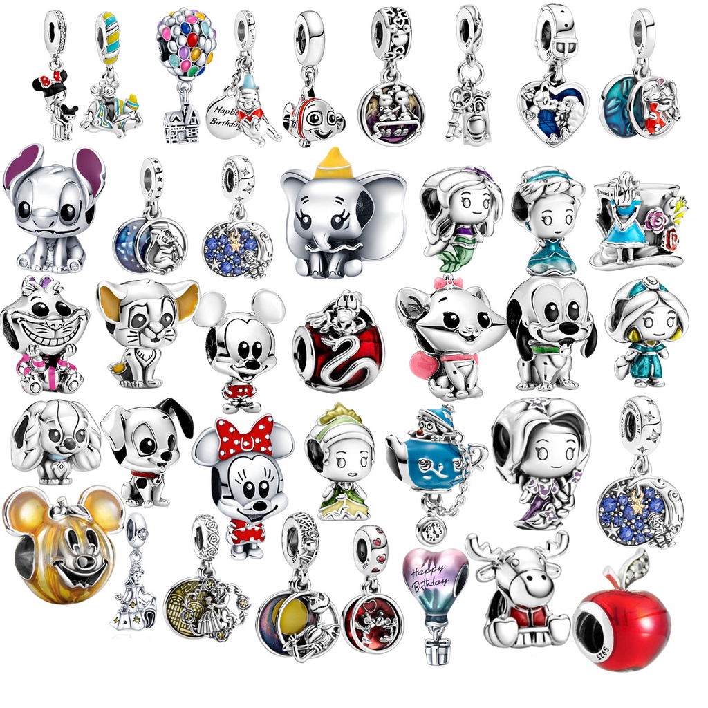 Pandora Pulseira/Colar Com Pingente De Série Disney/Mickey/Minnie Contas