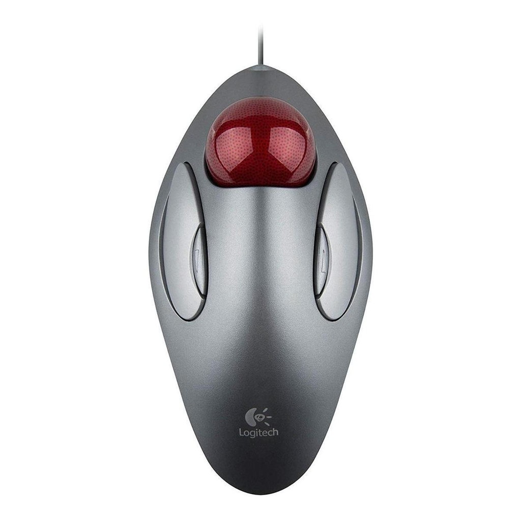 Mouse Trackball Logitech Trackman Marble Cinza | Shopee Brasil
