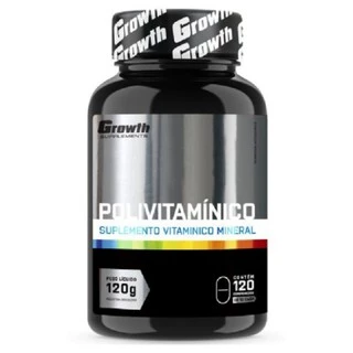 Polivitaminico Multivitaminico com 120 comprimidos mastigáveis - Growth Suplementos
