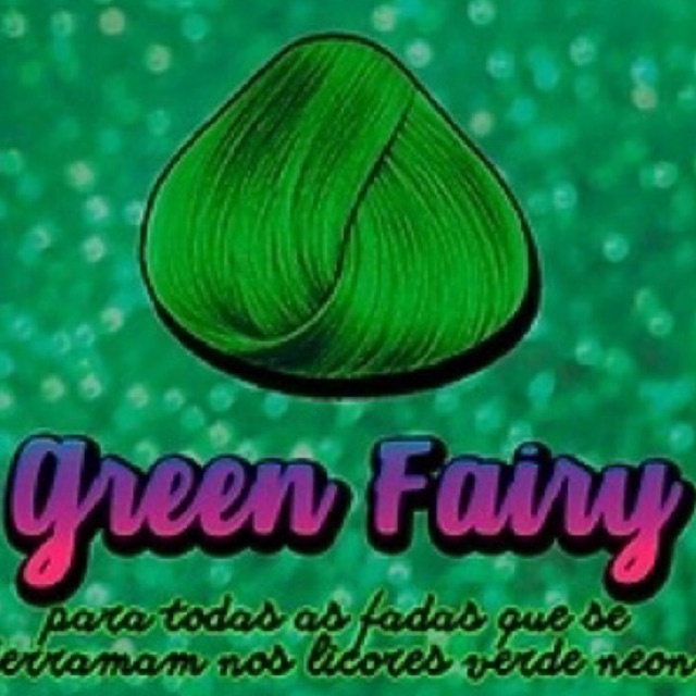 Tonalizante Tinta fantasia Miss Colorful Green Fairy verde neon fada ...
