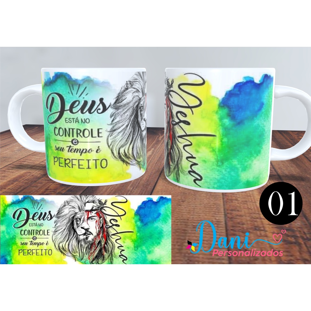 Caneca Personalizada Evangélicas Gospel Porcelana 325ml