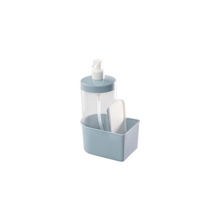 Conjunto para Porta Detergente de Plástico Redondo Compacto-Azul