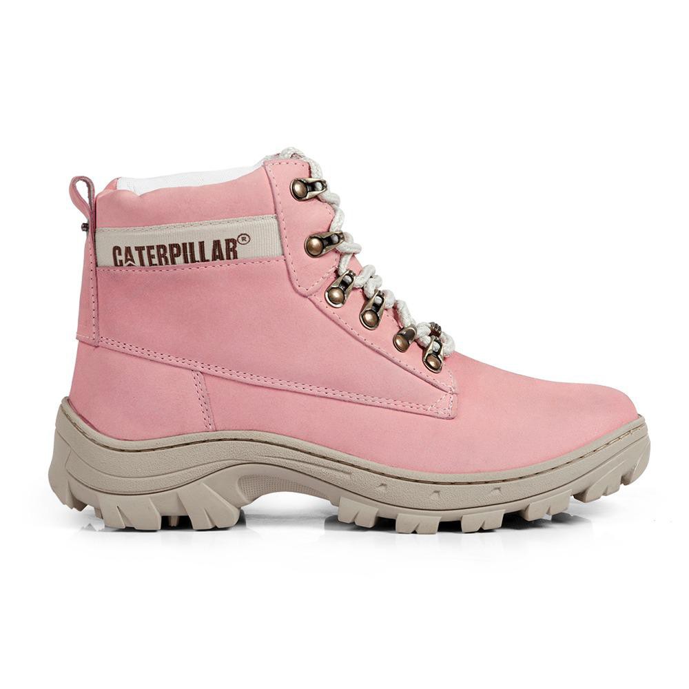 Bota Caterpillar De Couro Legítimo Feminina X4F Oferta Promocional ...