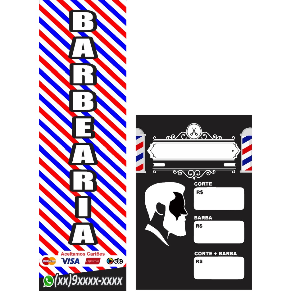kit_banner_e_faixa_tema_Barbearia | Shopee Brasil