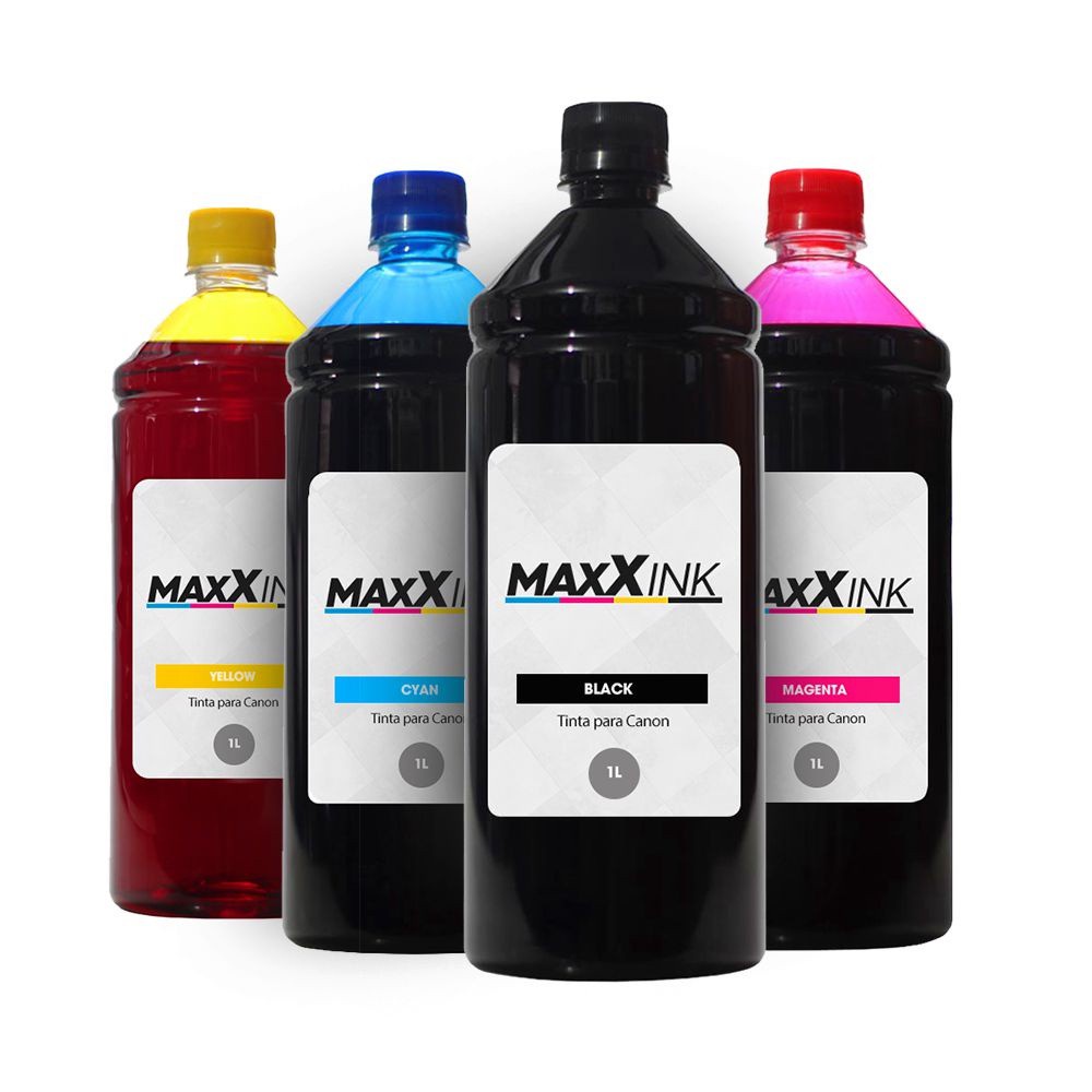 Kit 4 Tintas para Canon G3111 CMYK 1 Litro Maxx Ink | Shopee Brasil
