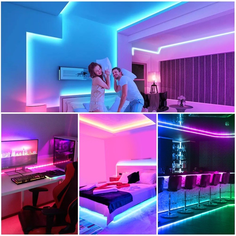 Fita Led 5050 Rgb Colorida A Prova Dagua Luz Led 5 Metros 5m Ultra | Shopee Brasil