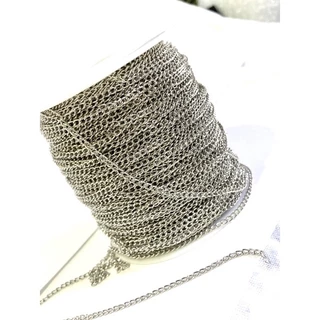 Corrente Ferro 0.2 Elo grumet tradicional Montagem Bijuteria Colar Pulseira