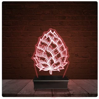 Abajur Luminária Acrílico Led - Cerveja chopp lúpulo