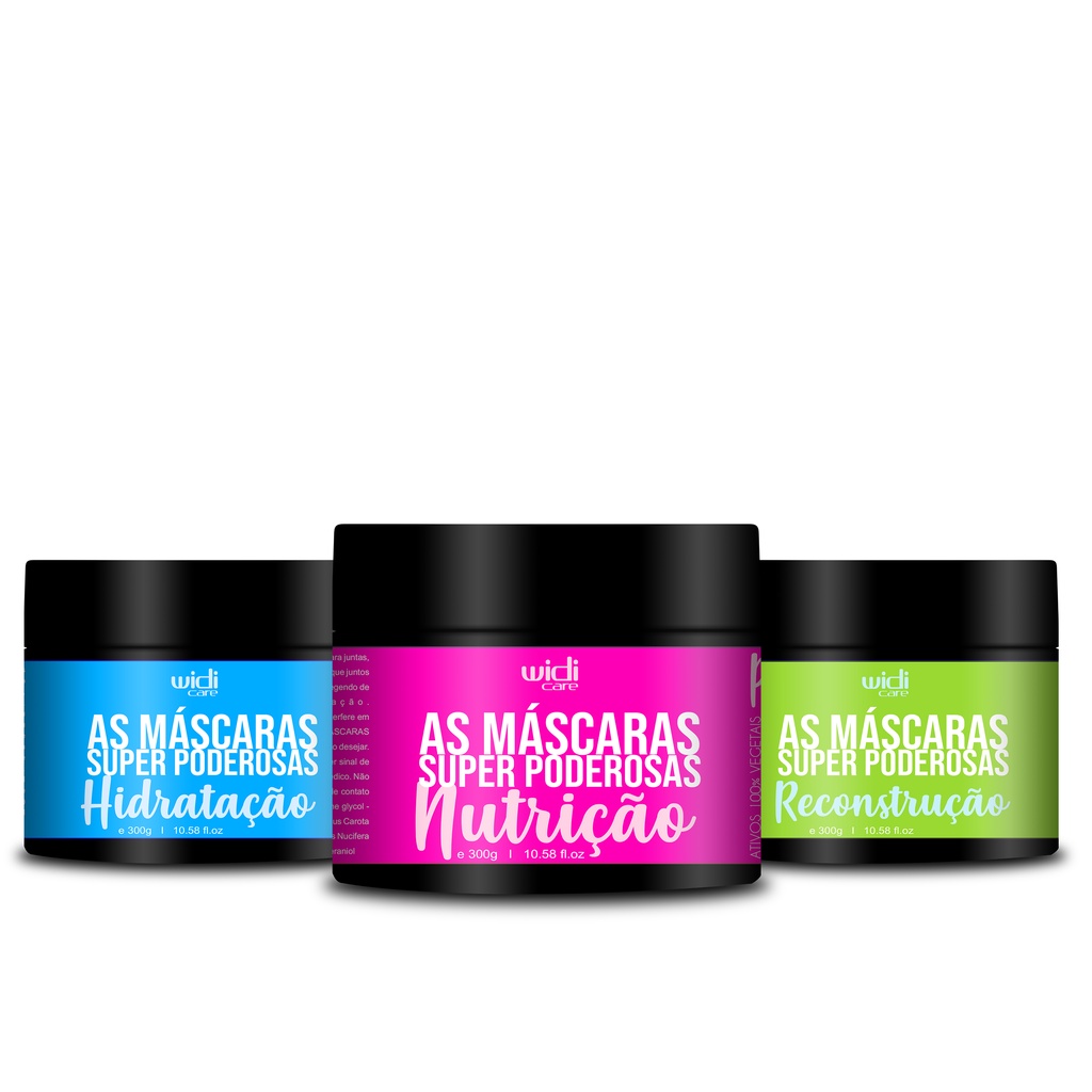 As Máscaras Super Poderosas - Hidratação, Nutrição e Reconstrução ...