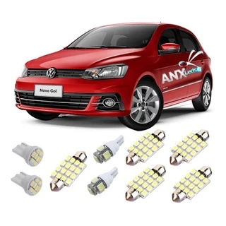Kit Lampadas Led Interno + Placa Gol Voyage G4 G5 G6 G7 G3.